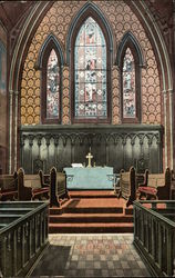 Interior of Grace Church Postcard