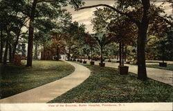 Butler Hospital - View of Grounds Providence, RI Postcard Postcard