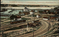 Fox Point - The Sharpest Railroad Curve in the World Providence, RI Postcard Postcard