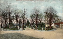 Entrance to North Burial Ground Postcard