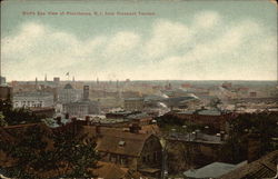 Bird's Eye View from Prospect Terrace Providence, RI Postcard Postcard