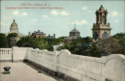 Looking East from Roof of John Hay Library Postcard