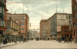 View of Weybosset Street Postcard