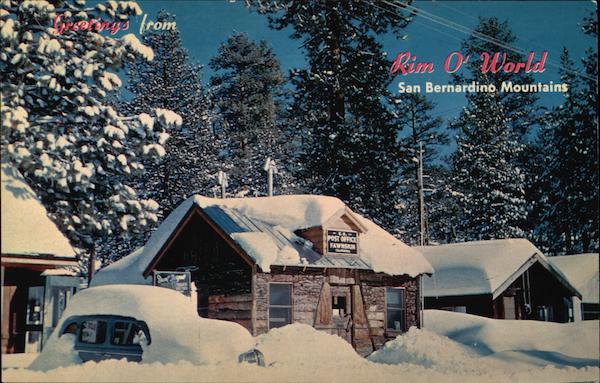 San Bernardino Mountains in Wintertime Fawnskin California