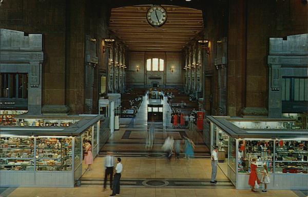 Union Depot showing Waiting Room and Fred Harvey Shops Kansas City Missouri