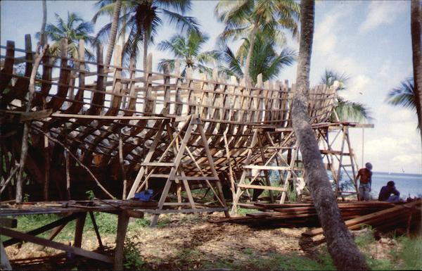 Building a Schooner, Bequia Island St. Vincent Grenadines West Indies