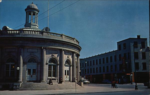 US Post Office and Central Bus Depot Kingston New York