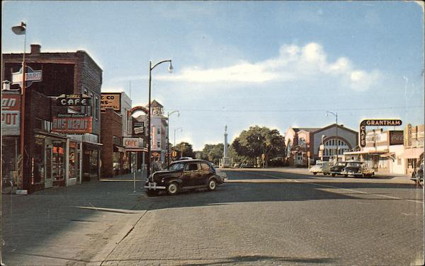 Business Section, Looking North - In the Platte River Valley Kearney Nebraska