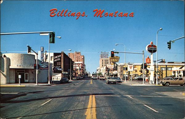 First Avenue North, Looking West Billings Montana