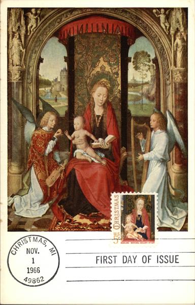 Madonna and Child With Angels Maximum Cards
