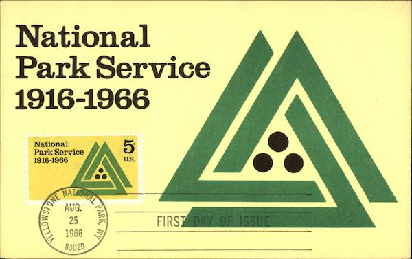 National Park Service 1916-1966, Published 1966 Maximum Cards