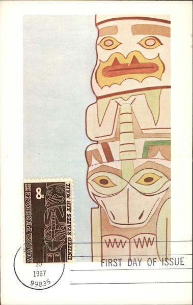 Alaska Purchase Postage Stamp - First Day of Issue - 1967