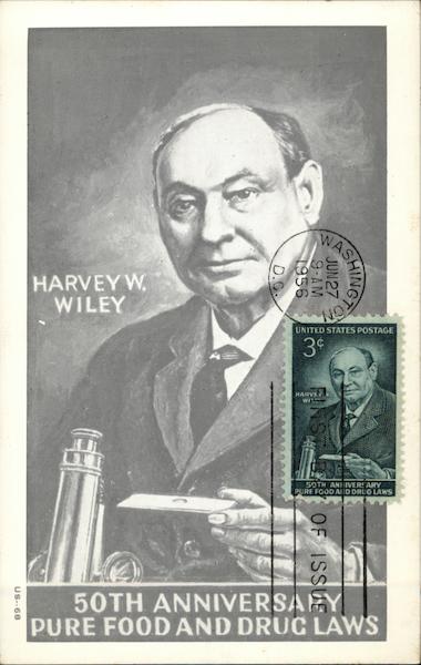 Harvey W. Wiley, 50th Anniversary Pure Food and Drug Laws
