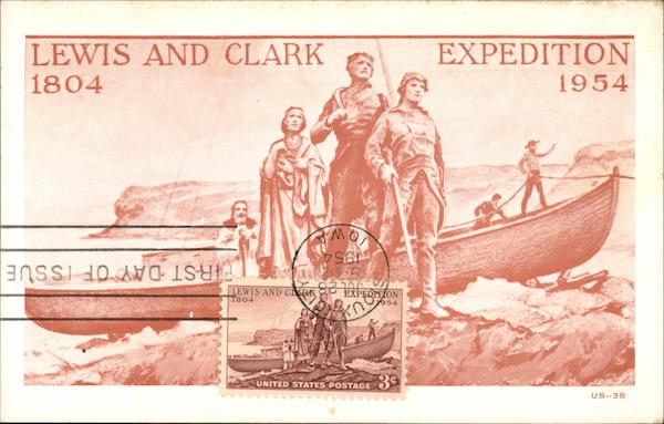 Lewis and Clark Expedition 1804 1954 Maximum Cards