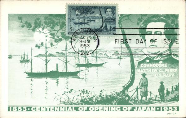 1853-1953, Centennial of Opening of Japan Maximum Cards