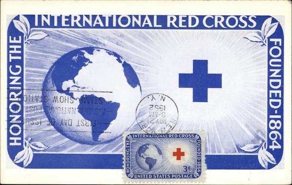 Honoring the International Red Cross Founded 1864 Maximum Cards