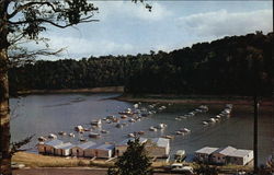 Buoy Line, Lee's Ford Resort Postcard