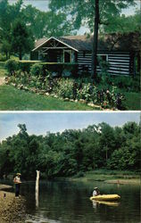 Reber's Riverside Lodge near Eureka Springs Postcard