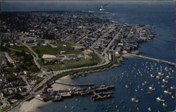 Aerial View, Monterey Peninsula California Postcard Postcard
