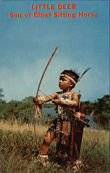 Little Deer, Son of Chief Sitting Horse Mitchell, SD Postcard Postcard