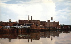 View from Bridge over Chattahoochee River - Industrial Section Postcard