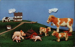 Steiff Zoo Favorites at Roger Williams Park Postcard