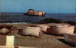 Concrete Ship Atlantus Cape May Point, NJ Postcard Postcard