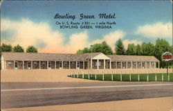 Bowling Green Motel Virginia Postcard 