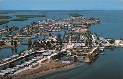 The Beautiful Views & Homes of Matlacha Area Postcard