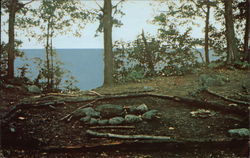 Pilgrim Point, A Favorite Spot at New England, Camp Cherith Postcard