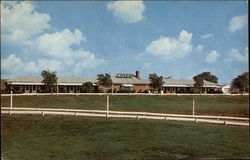 View of Hilltop Motel Postcard