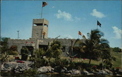 McKee's Sunken Treasure Fortress at Treasure Harbor on Plantation Key in the Florida Keys Postcard