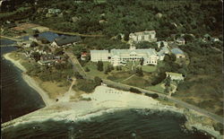 Aerial View of The Colony - "Cool Summers" Kennebunkport, ME Postcard 