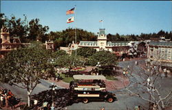 Main Street, Town Square, Disneyland Anaheim, CA Postcard Postcard