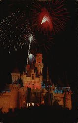 Disneyland - Fantasy in the Sky Postcard Postcard