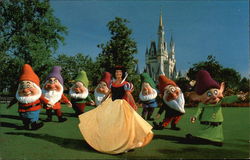 Walt Disney World - Snow White and The Seven Dwarfs Postcard Postcard