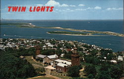 Twin Light at the Highlands Postcard