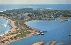 Aerial View of Poocutohhunkunnoh, Mass. 02713 Cuttyhunk, MA Postcard Postcard