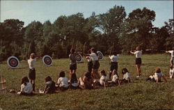 Camp Tattapanum - Archery Practice Postcard