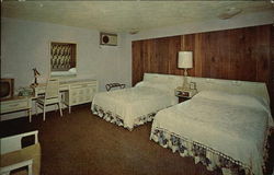 Interior View - Sleepy Hollow Motor Hotel Elkhart, IN Postcard Postcard
