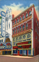 The New Adams House Restaurant Postcard