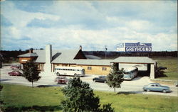 Greyhound Post House Mackinaw City, MI Postcard Postcard