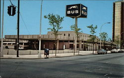 The New Greyhound Bus Terminal Building, 7th and Walnut Streets The New Greyhound Bus Terminal Building, 7th and Walnut Streets