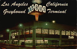 Greyhound Bus Terminal Los Angeles, CA Postcard Postcard