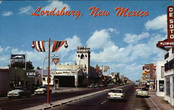 Railroad Avenue Lordsburg, NM Postcard Postcard