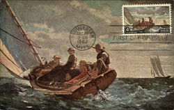 "Breezing Up" Painting by Winslow Homer Postcard