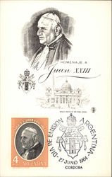 Homenaje a Juan XXIII Postcard