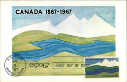 Canada 1867-1967 Postcard