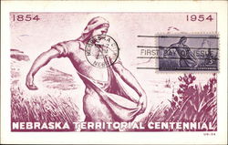 Nebraska Territorial Centennia, 1854-1954 Postcard
