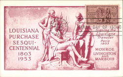 Louisiana Purchase Sesquicentennial 1803 1953 Maximum Cards Postcard Postcard